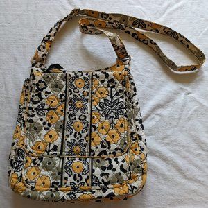 Vera Bradley Quilted Floral Crossbody Messenger Bag
